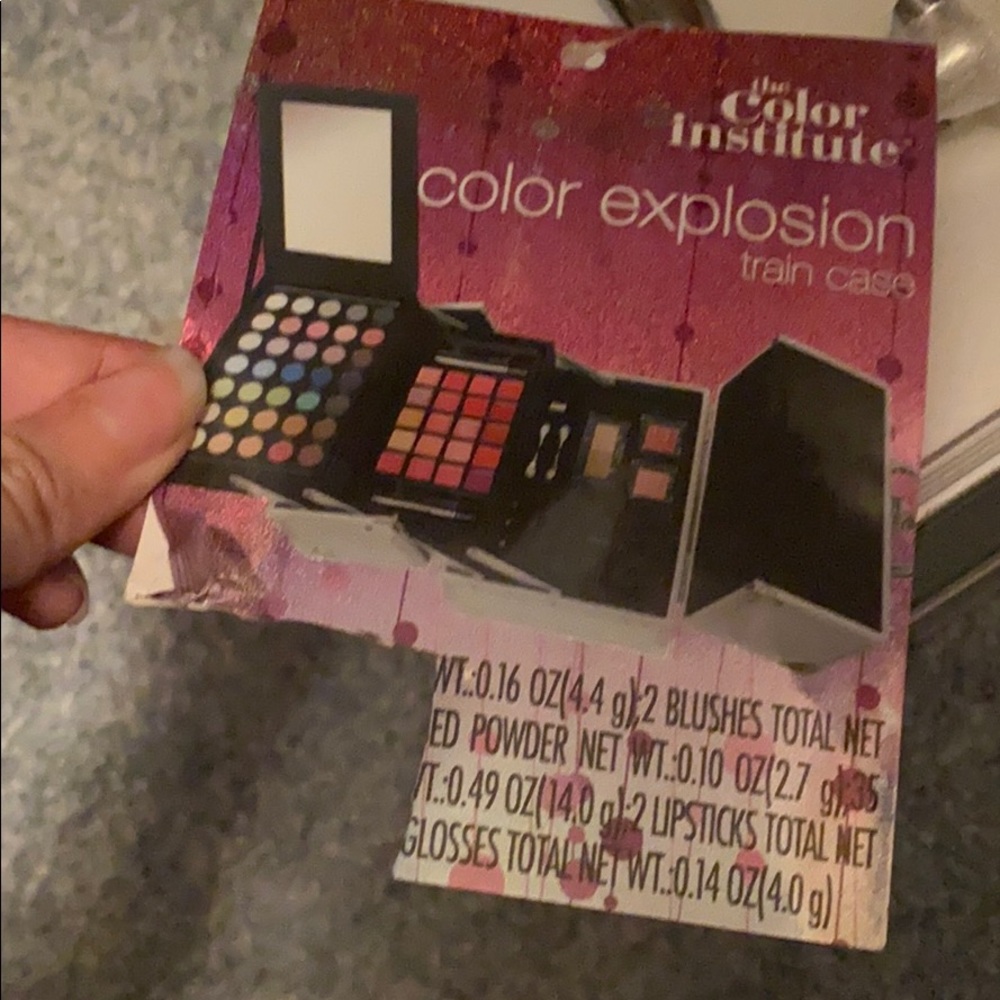 Color Institute Explosion Makeup cosmetics Train Case bundle gloss, shadow, etc - Picture 2 of 9